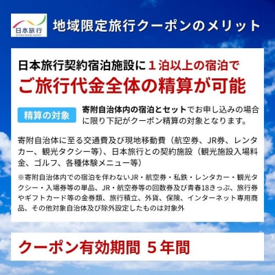 鳥取県鳥取市 日本旅行 地域限定旅行クーポン30,000円分