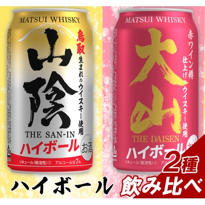 【松井酒造】マツイハイボール缶 2種(山陰ハイボール、大山ハイボール) 350ml 6缶セット