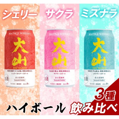 マツイ 鳥取・大山クラフトハイボール3種飲み比べセット　350ml ×12本セット