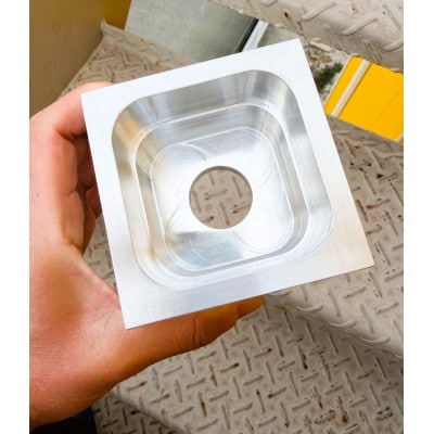 アルミ削りだし植物鉢001