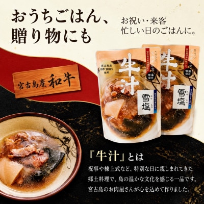 宮古島和牛100% 宮古島のお肉屋さんが作った牛汁250g×2袋