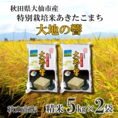 令和5年産「特別栽培米 秋田県産あきたこまち　大地の響　精米10kg(5kg×2)」