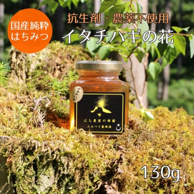 【秋田県大仙市産】国産純粋はちみつ　『イタチハギの花』　130g×1