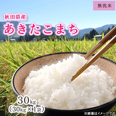 令和6年産　秋田県産あきたこまち　無洗米 30kg×1袋