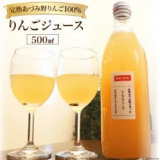 【プレミア】りんごジュース 贅沢すりおろし入り 信州あづみ野育ち 500ml&times;1本 