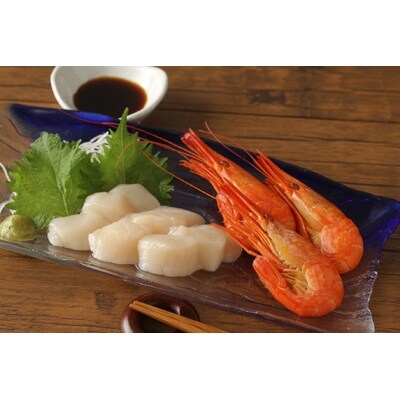 北海しまえび(250g)・玉冷ホタテ(350g)セット