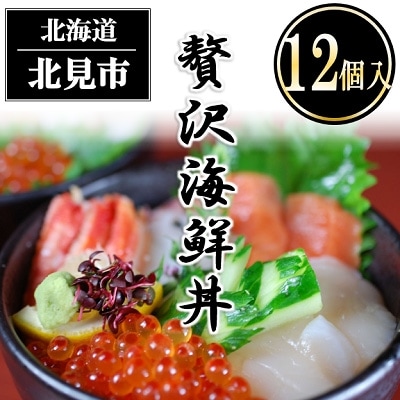 【2023年5月下旬発送】【北海道北見市加工】贅沢海鮮丼12個入りセット