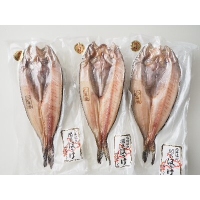 【2023年2月上旬発送】特大一夜干し開きホッケ　3枚セット