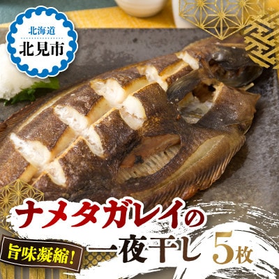 旨味凝縮!ナメタガレイの一夜干し 5枚セット(食べやすいカット入り)