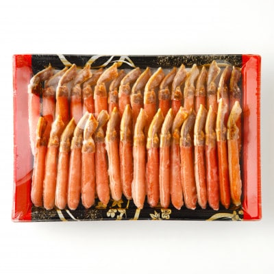 <生食用>冷凍本ズワイガニポーション1kg 北見市加工 鍋でも刺身でも!出汁用昆布同梱