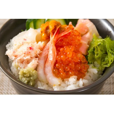 【毎月定期便】海鵬フーズの海の幸　お楽しみ便　海鮮丼・鮭切り身・ズワイガニ・甲羅盛　全12回