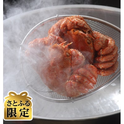 【さとふる限定】さとふる限定・2代目漁師の厳選した大きなサイズの活〆茹で毛蟹2尾で約1.5kgセット