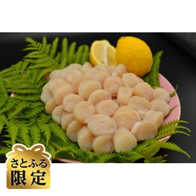【さとふる限定】無添加天然訳ありお刺身帆立約1.5kgと天然帆立片貝10枚