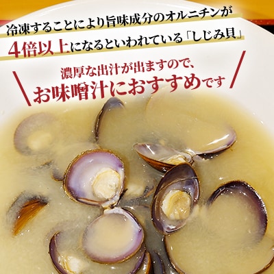 北海道産 冷凍しじみ貝 400g×3袋