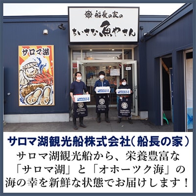 サロマ湖産 自慢の殻付きカキ貝(大) 4.0kg詰め