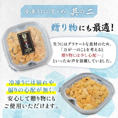 登別近海産 蝦夷ばふんうに&きたむらさきうに 2種食べ比べセット 冷凍パック(100g×4P)