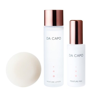DA CAPO(ダ・カーポ)　モイスチャーソープ・ローション・ミルクセット