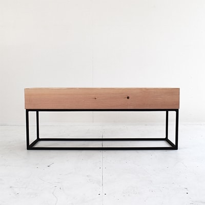 HITTITEの天板が分厚いシリーズ　「The Low  90」 ベンチチェア