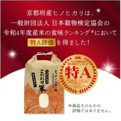 特別栽培米 京都府木津川市産ひのひかり 玄米20kg(5kg×4) 毎日の健康に