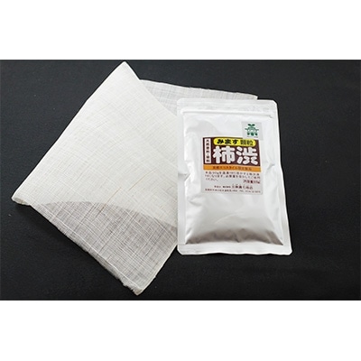 天然塗料・染料　「みます顆粒柿渋　30g」　(小さな麻布付き)