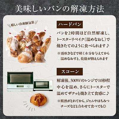 自家培養酵母で焼くハード系パン9種+スコーン1種セット!