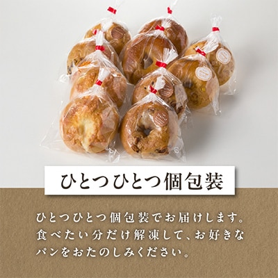 国産小麦&自家培養発酵種100%　酵母ベーグル5種×2個　計10個セット