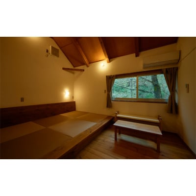 【京都府木津川市　山城森林公園】1日宿泊体験券(バンガローAタイプ)(月～木のみ利用可能)