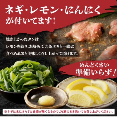 京都人気焼肉店!九条ネギ付き!塩ダレ牛タン　250gセット