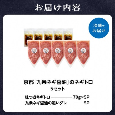 京都「九条ネギ醤油」のネギトロ 70g×5パック