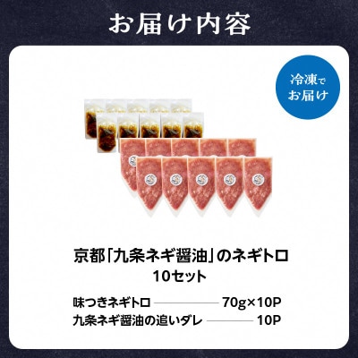 京都「九条ネギ醤油」のネギトロ 70g×10パック