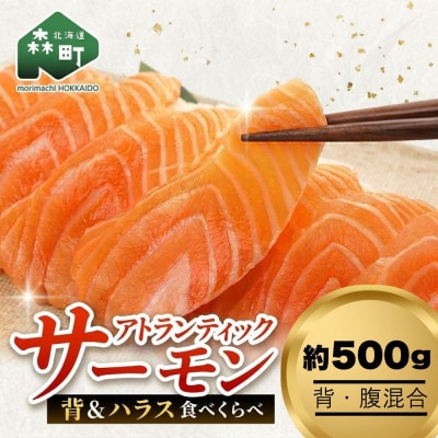 脂の極みを食べ比べ アトランティックサーモンロイン【背&腹】2種セット(計約500g以上)