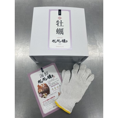 北海道森町　噴火湾産　海の恵みカキのガンガン焼き　殻付きカキ(加熱用)　1.5kg～2kg