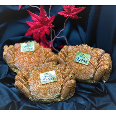 【北海道産】ボイル毛蟹(320g前後×3尾)
