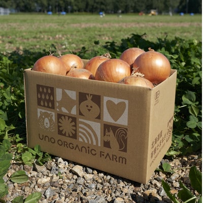 UNO ORGANIC FARMの北海道　訓子府産　有機玉ねぎ　3kg