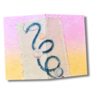 御朱印帳(青龍)ピンクオレンジ系