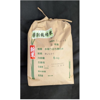 令和8年収穫　栃木県佐野市産コシヒカリ 5kg