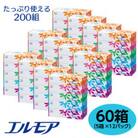 エルモアティシュー200組5箱×12パック(60箱)【離島・沖縄県不可】