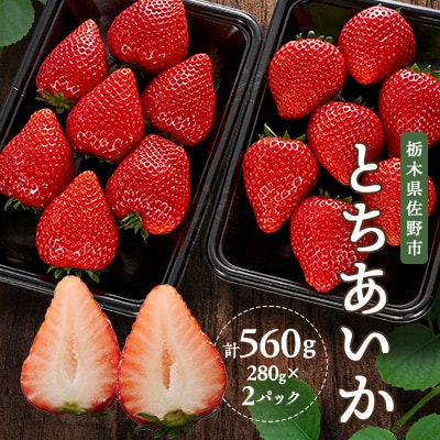 新品種栃木県佐野産とちあいか　280g×2パック