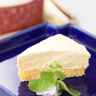 レモンとヨーグルトでさっぱりと仕上げた　洋食屋さんのレアチーズケーキ