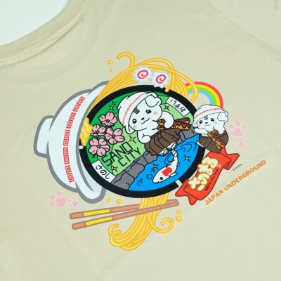 佐野市 マンホールTシャツ(さのまる)サンドベージュ Mサイズ