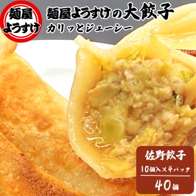 麺屋ようすけ大餃子10個入り×4袋