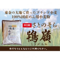 希少品種の国産小麦粉 鴇嶺(ときがみね)「さとのそら」 1kg&times;2袋セット