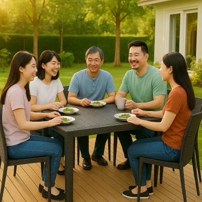 グレス ガーデンロングテーブルセット(肘掛けなし6脚)西濃運輸営業所引き取り限定