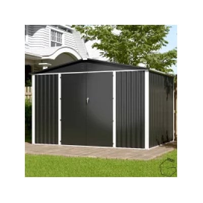 物置・収納庫　グレス メタルシェッド　10×8フィート(ダブルドア)　西濃運輸引取のみ