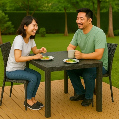 グレス ガーデンテーブルセット(肘掛けなし2脚)西濃運輸営業所引き取り限定