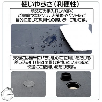 グレス ガーデンロングテーブルセット(肘掛けあり6脚)西濃運輸営業所引き取り限定