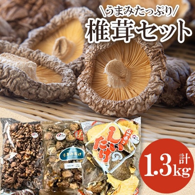 茂里商店社長のイチ押し!しいたけセット 計1.3kg