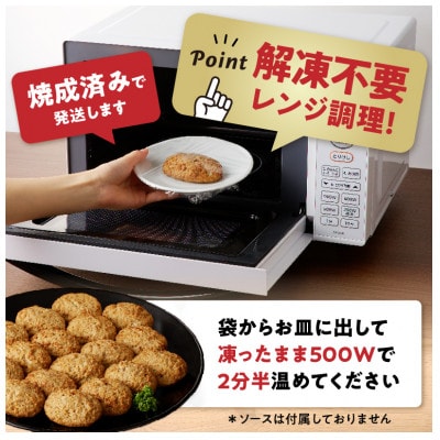 ちょっと贅沢おうちご飯《おおいた和牛100%使用》ハンバーグプレーン 真空個包装14個(豊後大野市)