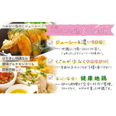 土佐はちきん地鶏 もも肉1kg+手羽先1kgセット