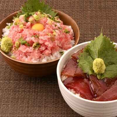 【三崎港直送!】お手軽・かんたん!天然マグロ漬け×ねぎとろ5パックセット 